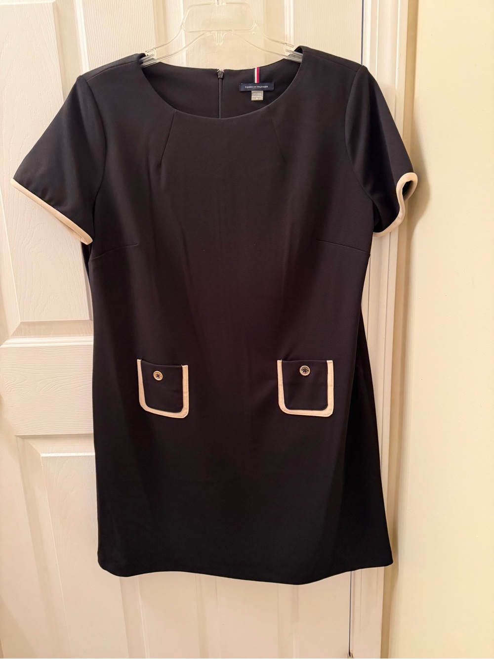 Tommy Hilfiger Black Dress with Tan Trim